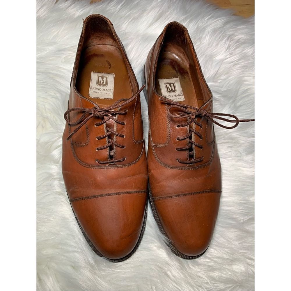 Bruno Magli brown Italian dress shoes 8.5